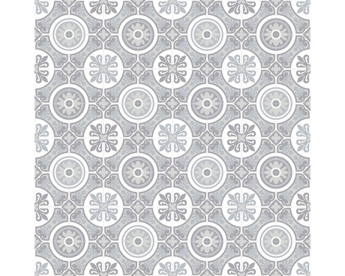 Tegelpatroon met geometrische en bloemmotieven